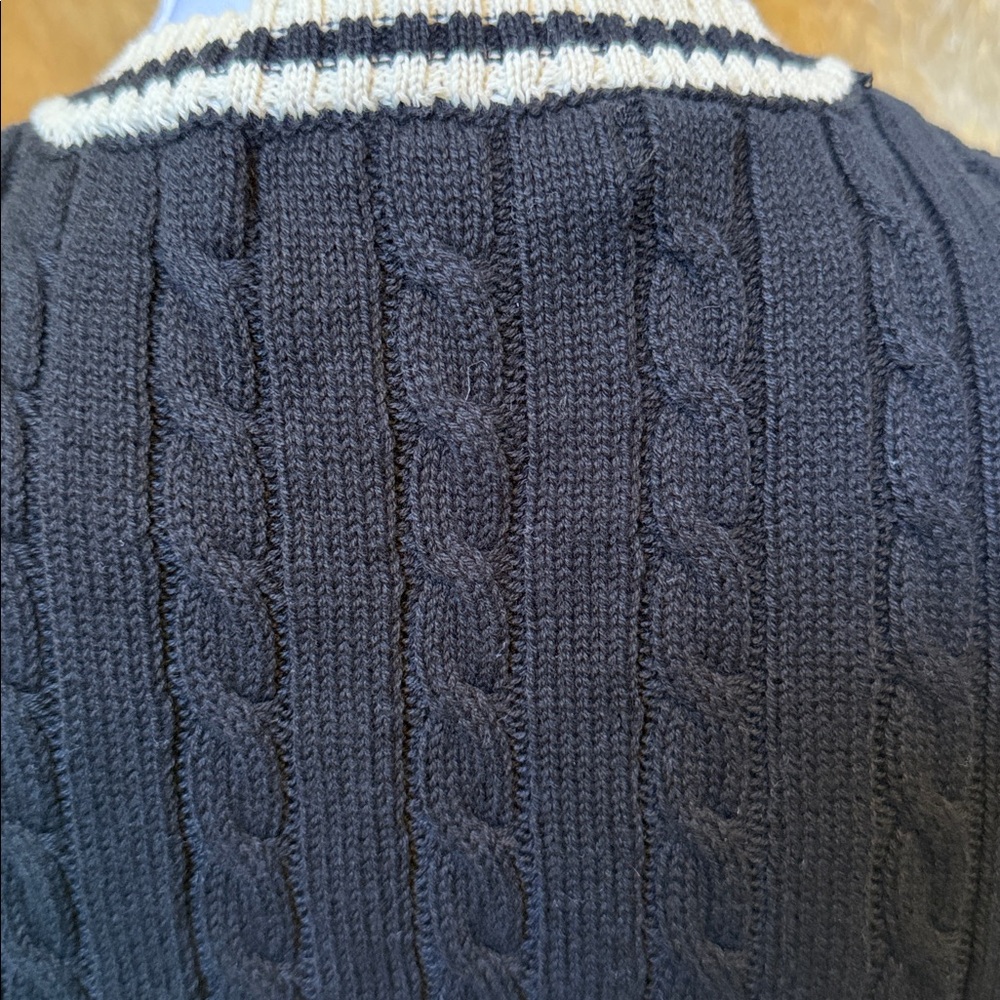 Say What? Black & White Sleeveless Knit Sweater Vest Size Medium - Picture 4 of 5